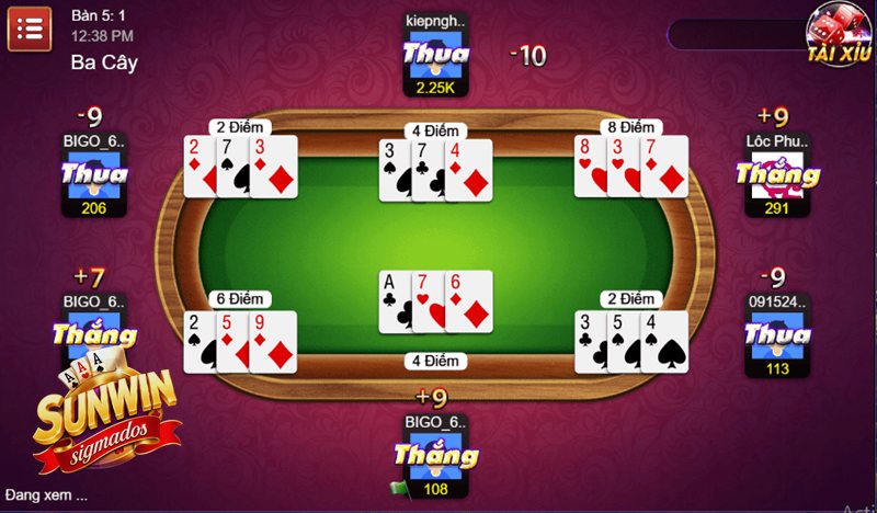Game Bài Ba Cây - Cách tính điểm và so bài khi ngang điểm Game Bài Ba Cây - Cách tính điểm và so bài khi ngang điểm