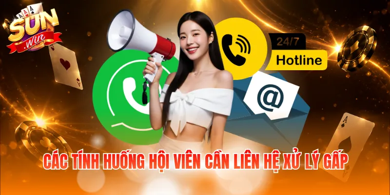 Các tình huống hội viên cần liên hệ xử lý gấp